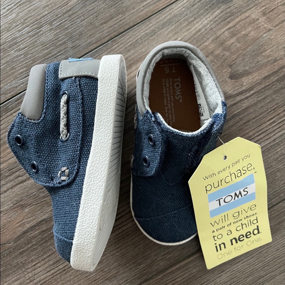 TOMS Bimini High blue canvas